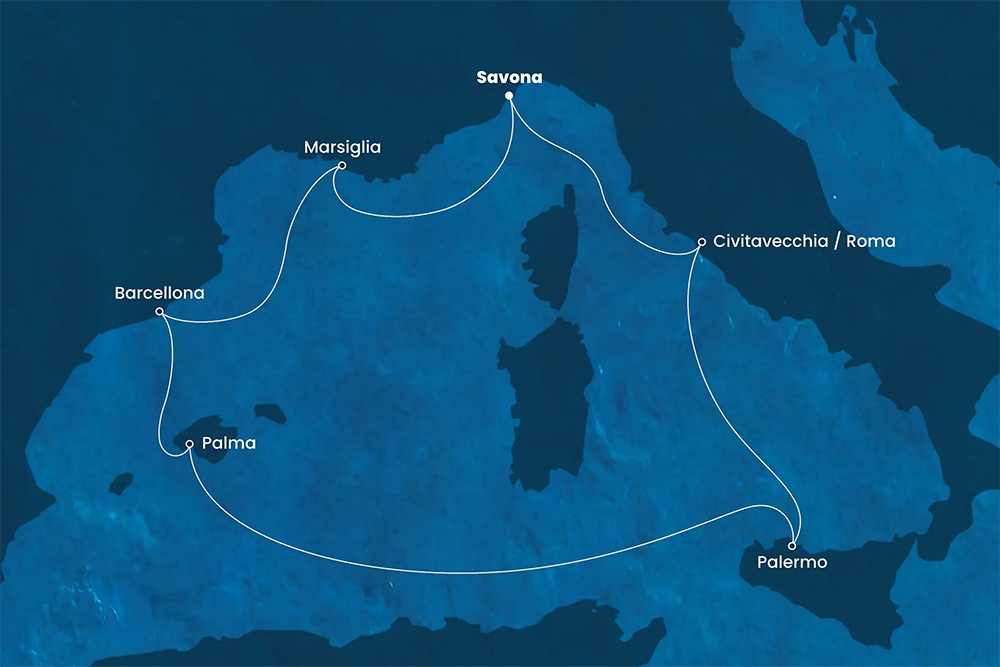 Itinerario Crociera Nel Mediterraneo
